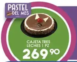 Alsuper Pastel del mes Cajeta Tres Leches oferta