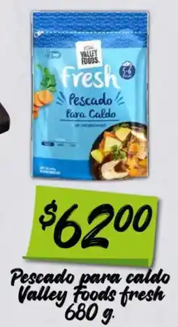 Soriana Mercado Valley Foods pescado para caldo oferta