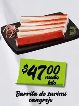 Soriana Mercado Barrita de surimi cangrejo oferta