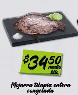 Soriana Mercado Mojarra tilapia entera congelada oferta