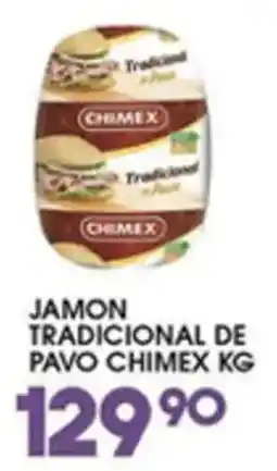Alsuper Chimex jamon tradicional de pavo oferta