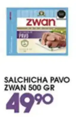 Alsuper zwan salchicha pavo oferta