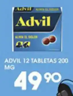 Alsuper Advil 12 tabletas oferta