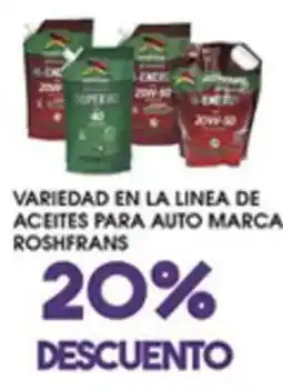 Alsuper Roshfrans aceites para auto oferta