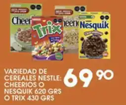 Alsuper Nestle variedad de cereales oferta