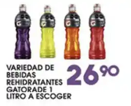 Alsuper gatorade variedad de bebidas rehidratantes 1 litro a escoger oferta