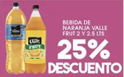 Alsuper Bebida de naranja valle frut oferta