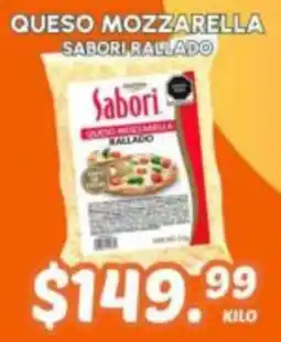 Guajardo Sabori queso mozzarella rallado oferta