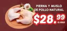 Guajardo Pierna y muslo de pollo natural oferta