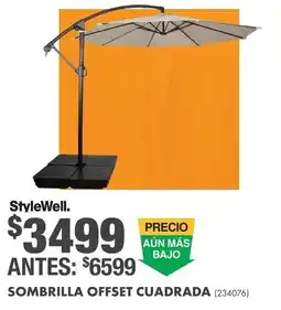The Home Depot StyleWell. sombrilla offset cuadrada oferta