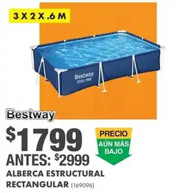 The Home Depot Bestway alberca estructural rectangular oferta