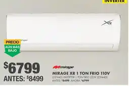 The Home Depot mirage mirage xr 1 ton frio 110v oferta