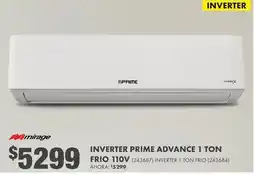 The Home Depot mirage inverter prime advance 1 ton oferta