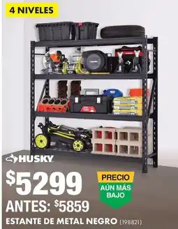 The Home Depot Husky estante de metal negro oferta
