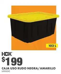 The Home Depot Hdx caja uso rudo negra amarillo oferta