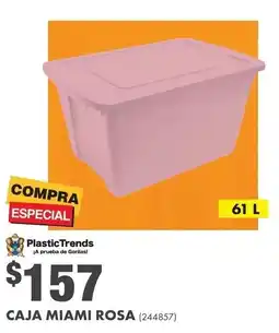 The Home Depot PlasticTrends Caja Miami Rosa oferta