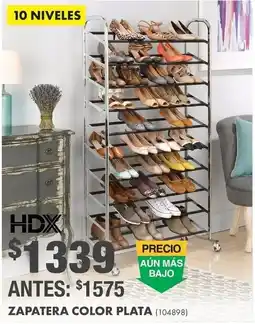 The Home Depot HDX ZAPATERA COLOR PLATA oferta