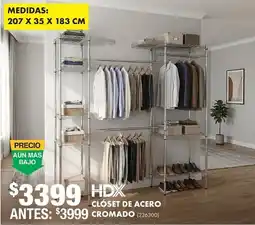 The Home Depot HDX CLOSET DE ACERO CROMADO oferta