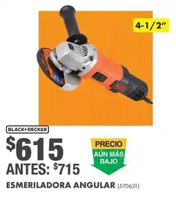The Home Depot Black+Decker esmeriladora angular oferta