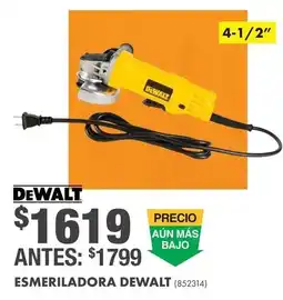 The Home Depot DeWalt esmeriladora oferta