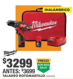 The Home Depot Milwaukee taladro rotomartillo oferta