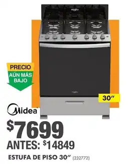 The Home Depot Midea estufa de piso oferta