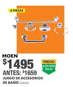 The Home Depot moen juego de accesorios de baño oferta