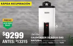 The Home Depot Calorex calentador de agua gas natural oferta