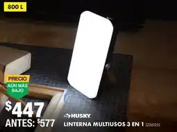 The Home Depot Husky linterna multiusos 3 en 1 oferta