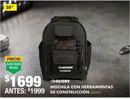 The Home Depot Husky mochila con herramientas de construcción oferta