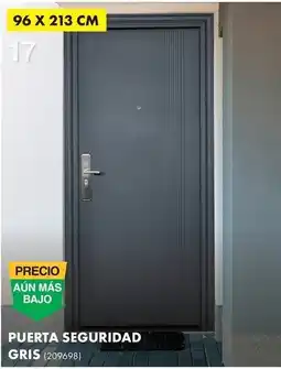The Home Depot Puerta Seguridad Gris oferta