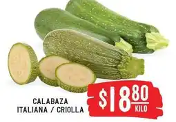 Soriana Híper Calabaza italiana / criolla oferta