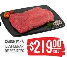 Soriana Híper Carne para deshebrar de res oferta