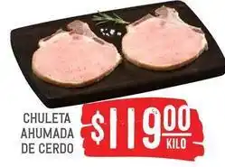 Soriana Híper Chueta ahumada de cerdo oferta