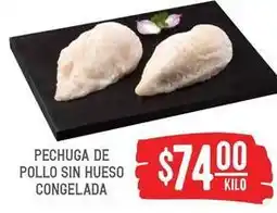 Soriana Híper Pechuga de pollo sin hueso congelada oferta