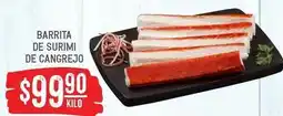 Soriana Híper Barras de surimi de cangrejo oferta