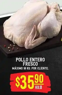 Soriana Híper Pollo entero fresco oferta