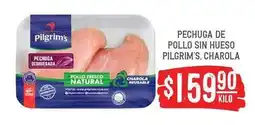 Soriana Híper Pilgrim's - pechuga de pollo sin hueso oferta