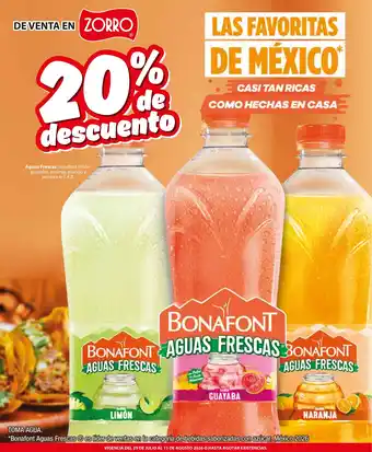 Bonafont aguas frescas