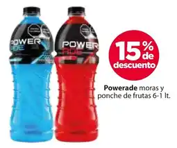 Zorro Powerade moras y ponche de frutas oferta