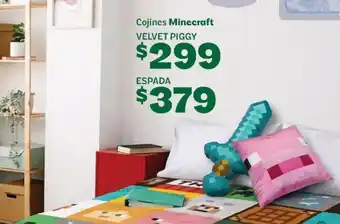 Minecraft cojines velvet piggy