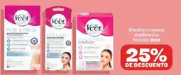 Soriana Híper Veet bandas o cremas depilatorias faciales oferta