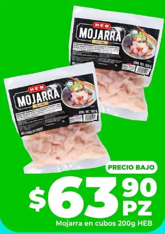 HEB H-E-B mojarra en cubos oferta