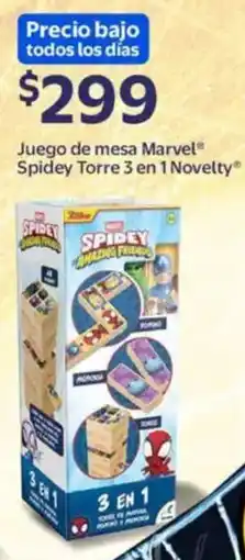 Walmart Marvel Spidey Torre 3 en 1 Novelty oferta