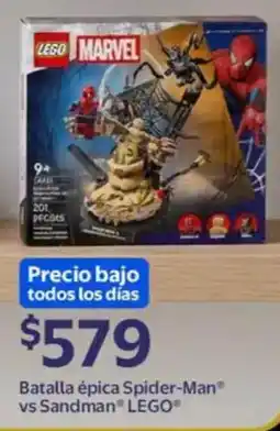 Walmart LEGO Batalla épica Spider-Man vs Sandman oferta