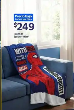 Walmart Spider-man frazada oferta