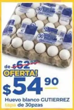 Super Gutiérrez Huevo blanco GUTIERREZ oferta