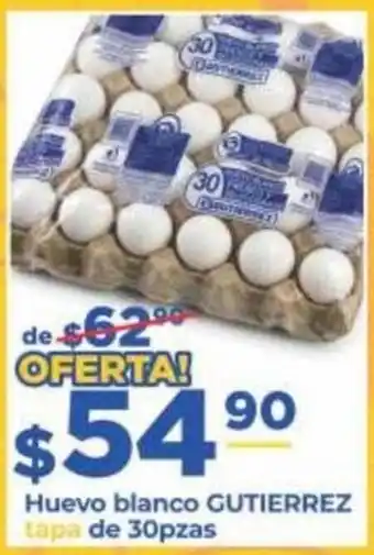 Super Gutiérrez Huevo blanco GUTIERREZ oferta