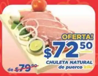 Super Gutiérrez chuleta natural de puerco oferta