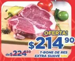 Super Gutiérrez T-bone de res extra suave oferta